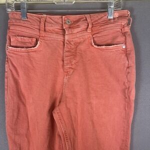 Pilcro‎ and the Letterpress Anthropologie Pink Jeans 29 High Rise Slim Distress